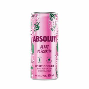 Absolut Berry Vodkarita (6 Percent Alcohol, Pack of 4 x 300 ml)