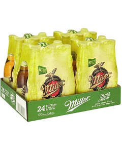 Miller Genuine Draft Lime Lager (4.5% Alcohol, Pack of 24x 330 ml)