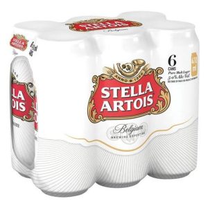 Stella Artois Premium Beer 5% Alcohol Pack of 6x 410ml Can