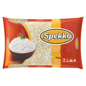 Spekko Long Grain Parboiled White Rice ( Pack of 1 x 500g)