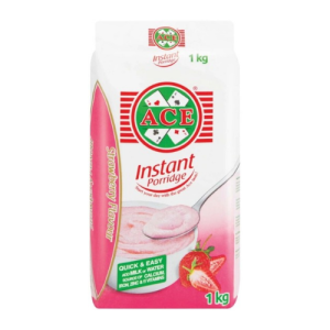 Ace Instant Porridge Strawberry Flavoured (Pack of 10 x 1kg)