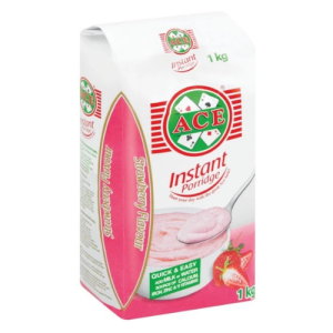 Ace Instant Porridge Strawberry Flavoured (Pack of 1 x 1kg)