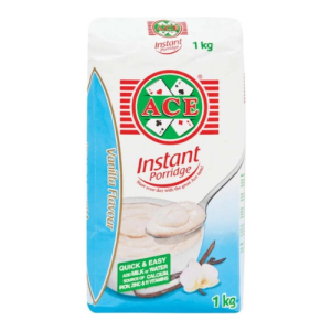 Ace Instant Porridge Vanilla Flavoured (Pack of 1x 1kg)