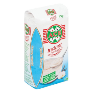 Ace Instant Porridge Vanilla Flavoured (Pack of 10 x 1kg)