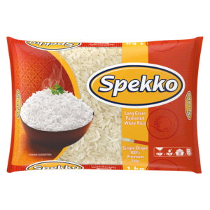 Spekko Long Grain Parboiled White Rice ( Pack of 1 x 1kg)