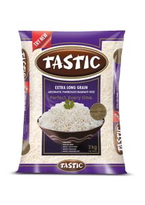 Tastic Extra Long Grain Aromatic Parboiled Basmati Rice ( Pack of 1 x 2kg)