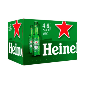 Heineken Pure Malt Lager Alcoholic Beer Bottle (5% Alcohol, Pack of 24 x 330 ml)
