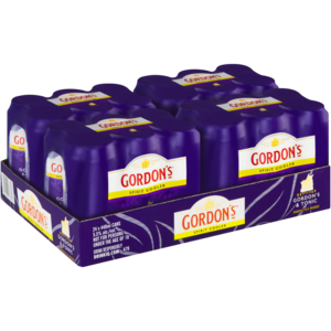 Gordon's London Dry Premium Spirit Cooler and Tonic (Pack of 24 x 440ml Cans, 5. 5 Percent Alcohol Volume)