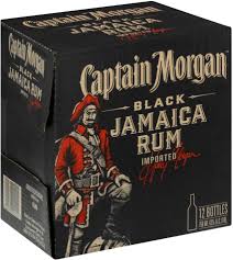 Captain Morgan Black Jamaican Rum Alcoholic Beverage (Pack of 12 x 750 ml)