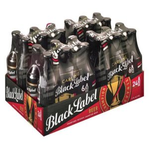 Carling Lager Alcoholic Beer Bottle (5.5% Alcohol, Pack of 24 x 330 ml)