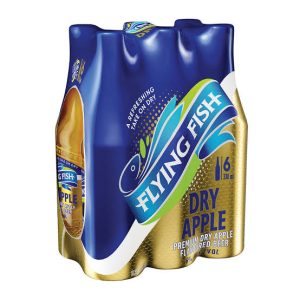 Flying Fish Dry Apple Flavoured Alcoholic Beer Bottle (6% Alcohol, Pack of 6x 330 ml)