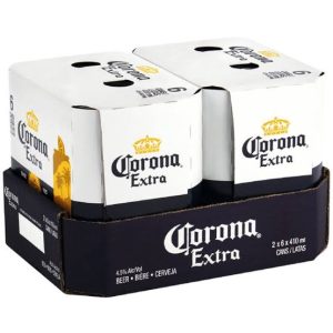 Corona Extra Pale Lager Alcoholic Beer Can (4.5% Alcohol, Pack of 12 x 410 ml)
