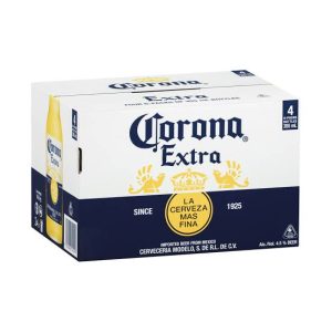Corona Extra Lager Alcoholic Beer Bottle (4.5% Alcohol, Pack of 24 x 355 ml)