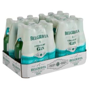 Belgravia Gin & Dry Lemon Bottle (Pack of 24 x 275ml, 5 Percent Alcohol)