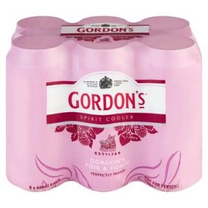 Gordon’s Premium Pink & Tonic ( Pack of 6 x 440ml Cans,5. 5 Percent Alcohol Volume)