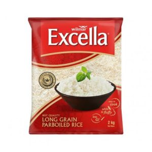 Excella Long Grain Parboiled Rice (Pack of 1x 2kg)