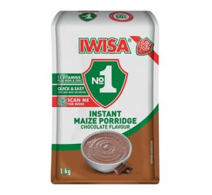Iwisa No.1 Chocolate Instant Breakfast Porridge ( Pack of 1 x 1kg)