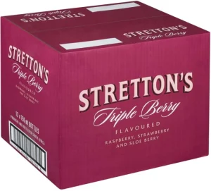 Stretton’s Triple Berry Gin ( Pack of 12 x 750ml, 35 Percent Alcohol Volume)