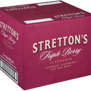 Stretton's Triple Berry Gin ( Pack of 12 x 750ml, 35 Percent Alcohol Volume)