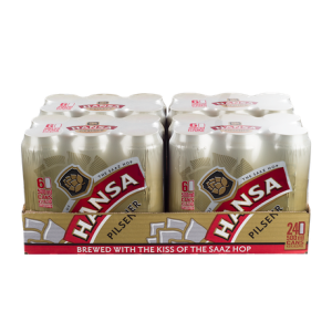 Hansa Pilsner Alcoholic Beer Can (5% Alcohol, Pack of 24 x 500 ml)