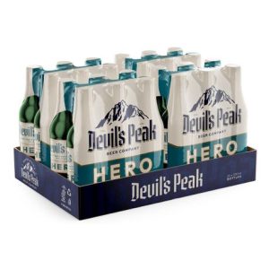 Devil's Peak Hero Non Alcoholic Beer Bottle (0% Alcohol, Pack of 24 x 330 ml)