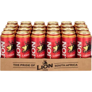 Lion Lager Alcoholic Beer Can (4% Alcohol, Pack of 24 x 500 ml)