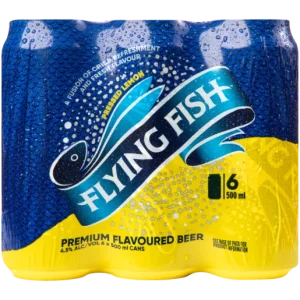 Flying Fish Pressed Lemon Flavoured Alcoholic Beer Can (4.5% Alcohol, Pack of 6 x 500 ml)