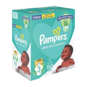 Pampers Disposable Nappies Size 3 (Pack of 1 x 150)