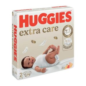 Huggies Extra Care Disposable Nappies Size 2 (Pack of 1 x 94)