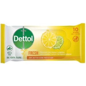 Dettol Hygiene Fresh Personal Care (Pack of 1 x 10 Wipes )