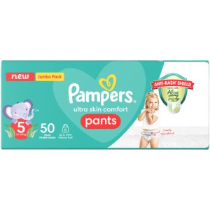 Pampers Anti-Rash Shield Pants Size 5 (Pack of 1 x 50)