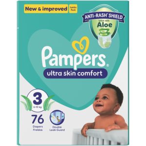 Pampers Disposable Nappies Size 3 (Pack of 1 x 76)