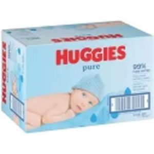 Huggies Pure  (Pack of 12 x 56 Wipes per Pack)