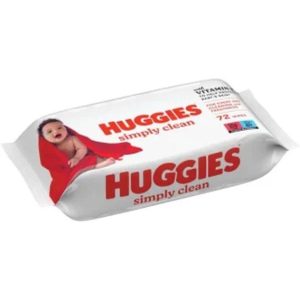 Huggies Simply Clean  (Pack of 1 x 72 Wipes)