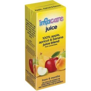 Infacare 100% Fruit Juice Blend Apple, Apricot, Banana Juice (6 x 200 ml)