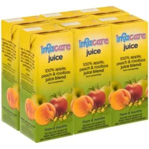 Infacare 100% Fruit Juice Blend Apple, Peach, Rooibos Juice (6 x 200 ml)