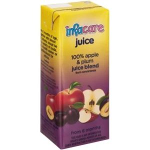 Infacare 100% Fruit Juice Blend Apple, Plum Juice (Pack of 6 x 200 ml)