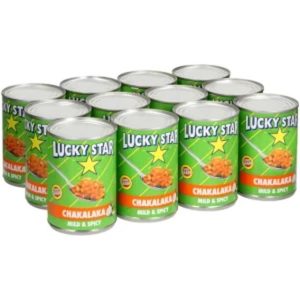 Lucky Star Chakalaka Mild and Spicy Vegetables  (Pack of 12 x 410 g)