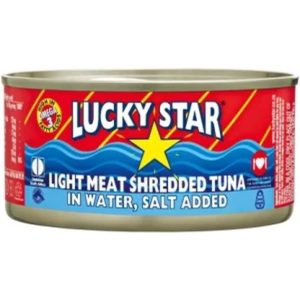 Lucky Star Light Meat Shredded Tuna in Water, Salt Added Sea Foods (Pack of 1 x 170 g)