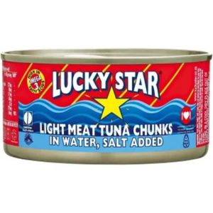 Lucky Star Light Meat Tuna Chunks in Water Sea Foods ( Pack of 1 x 170 g)