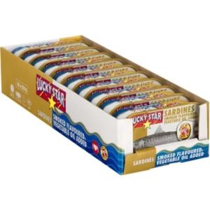 Lucky Star Sardines Smoked Flavoured Sea Foods  (Pack of 1 x 120 g)