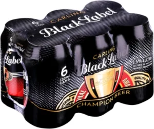 Carling Lager Alcoholic Beer Bottle (5.5% Alcohol, Pack of 6 x 330 ml)