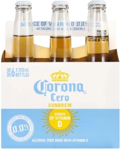 Corona Cero Sunbrew Pale Lager Non Alcoholic Beer Bottle (0% Alcohol, Pack of 6 x 355 ml)