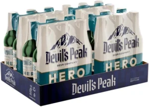 Devil's Peak Hero Non Alcoholic Beer Bottle (0% Alcohol, Pack of 24 x 330 ml)