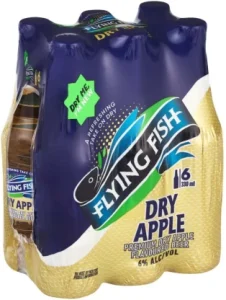 Flying Fish Dry Apple Flavoured Alcoholic Beer Bottle (6% Alcohol, Pack of 6x 330 ml)