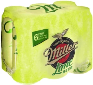 Miller Genuine Draft Lime Lager Can (4.5% Alcohol, Pack of 6 x 440 ml)