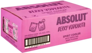 Absolut Berry Vodkarita(6 Percent Alcohol, Pack of 24 x 300 ml)