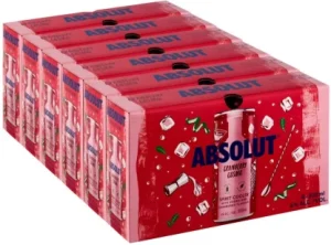 Absolut Cranberry Cosmo(6 Percent Alcohol, Pack of 24 x 300 ml)