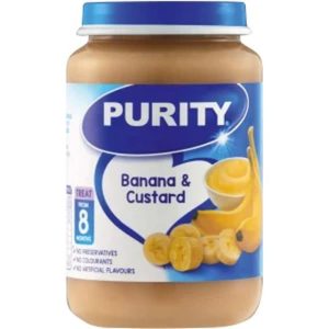 Purity Banana & Custard Bananas, Custard Infant Fruit Food (200 g, Pack of 1)