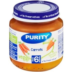 Purity Carrots Carrots Infant Fruit Food (125 g, Pack of 1)